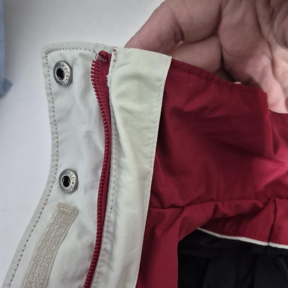 L.L.Bean Jacket Womens Small Red Nylon Hooded Windbreaker - Picture 11 of 14